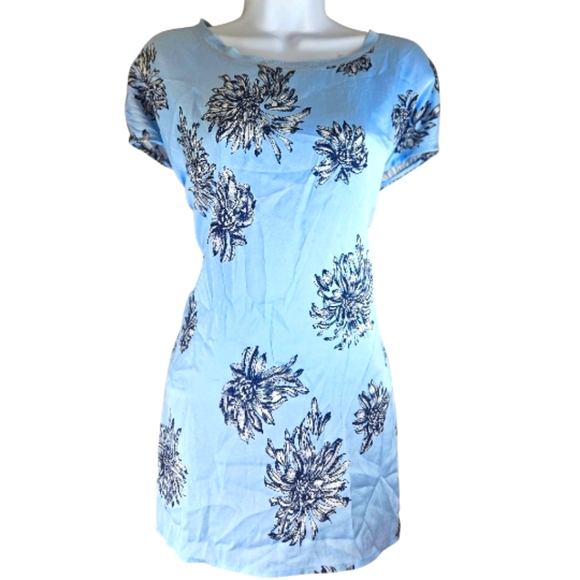 Nordstrom Tops - NWT Nordstrom blue floral silk blouse top Womens XLarge